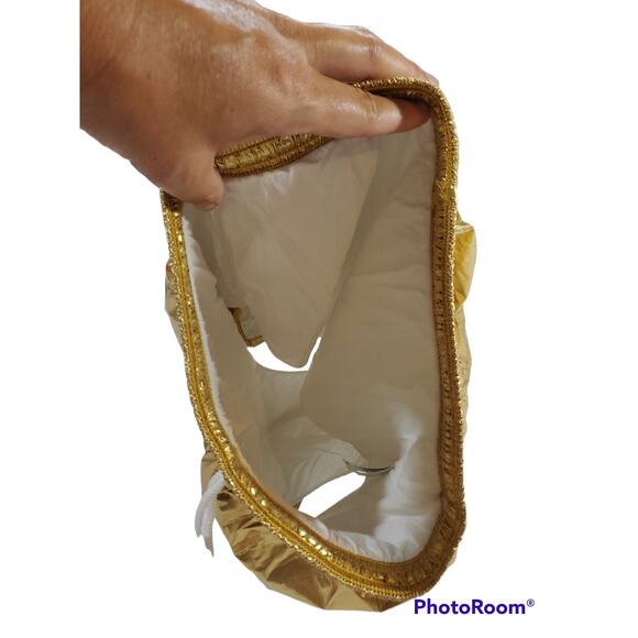 American Apparel Metallic Gold Athletic Shorts - Picture 3 of 4